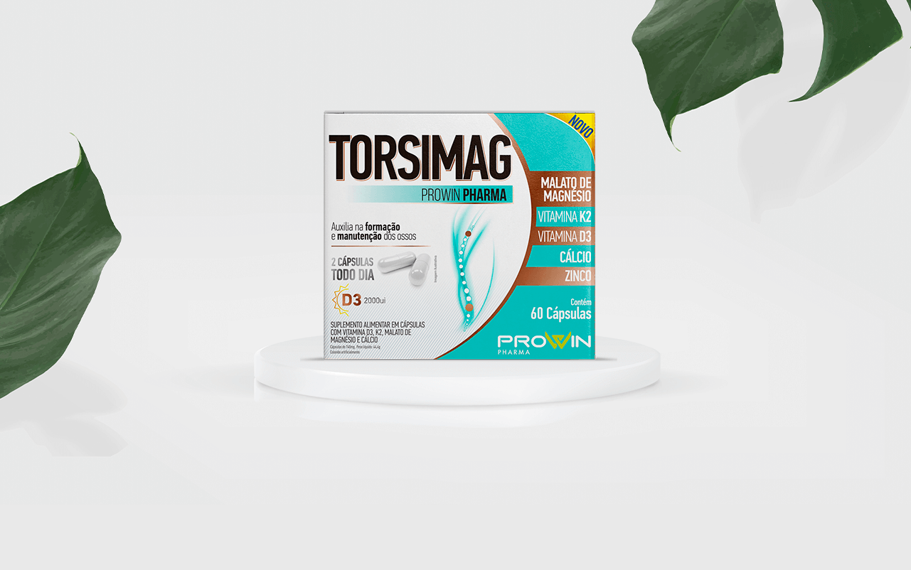 Torsimag possui nurtrientes para músculos e ossos